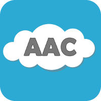 cloud against blue background with text "AAC" 